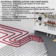 thumbnail image 2 of VEVOR Oxygen O2 Barrier PEX Tubing - 1/2 Inch X 300 Feet Pex Tube Coil - EVOH PEX-B Pipe for Residential Commercial Radiant Floor Heating Pex Pipe (1/2" O2-Barrier, 300Ft/Red), 2 of 9