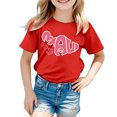 thumbnail image 1 of TZEWGL Tees For Child Round Neck Loose Short Sleeve Graphic Print Blouse For Newborns size 3-4T, 1 of 3