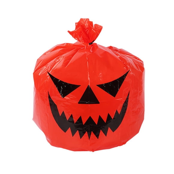 Halloween Outdoor Decoration Leaf Bag Set – 3-Pack PE Garbage Bags, 48 in x 45 in, for Yard, Garden, and Fall Themed Events