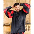 thumbnail image 1 of The Pirate Dressing C1060 European Medieval Shirt- Black & Red - Small & Medium, 1 of 1