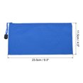 thumbnail image 2 of Unique Bargains Waterproof Zipper File Bags, A6 Document Holders for Office, Blue 3 Pack, 2 of 6