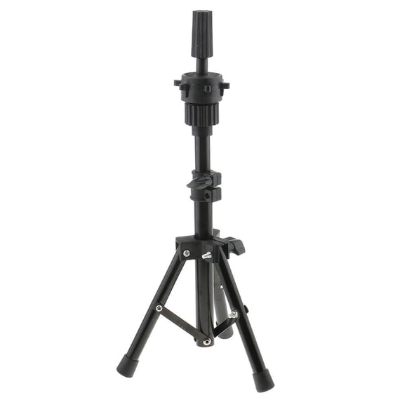 Tachiuwa Adjustable Metal Cosmetology Mannequin Practice Head Holder Tripod Stand for 14.96 - 21.26inch