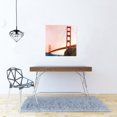 thumbnail image 2 of Pont Coucher de Soleil sur la Porte Dorée - Toile 24"x24 Pouces - Impression sur Demande, 2 of 5