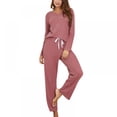 thumbnail image 2 of Ladies Casual Long-sleeved Plus Size Pajamas Suit Home Service, 2 of 6
