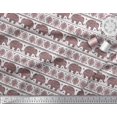 thumbnail image 2 of Soimoi Poly Georgette Fabric Aztec & Tribal Elephant Ethnic Printed Fabric 1 Yard 52 Inch Wide, 2 of 3