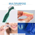 thumbnail image 4 of Hard Toothbrush Toothbrush Cleaning Brush Multi Layer And Portable Denture Double Brush,Blue Manual Toothbrush, 4 of 9