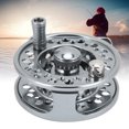thumbnail image 4 of Aluminum Alloy Fly Reel, 3/4 Fishing Fly Reel Adjustable Unloading Device 1:1 Gear Ratio CNC Central Brake System Structure Design with Storage Bag for Fishing, 4 of 7