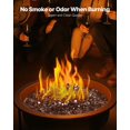 thumbnail image 4 of VEVOR 10 LBS Fire Glass 1/4-Inch Fireplace Glass Rocks for Fire Pit Table Copper, 4 of 9