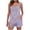 Purple, variant on Women's Casual Set, V-Neck Sleeveless Camisole Top with Pocket Pants, Loose Fit Slimming Fashion Two-Piece Outfit, for Spring Summer Daily Wear Dating Party Wedding