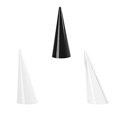 thumbnail image 3 of facefd Single Fingertip Cone Display Storage Collection Decorative Stand Plastic Jewelry Organizer Showcase Store Ornament Transparent, 3 of 7