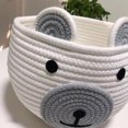 thumbnail image 2 of letairis Cotton Basket For Cute And Stylish Storage Multi-functional Woven Storage Basket Khaki, 2 of 6