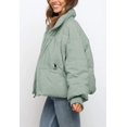 thumbnail image 3 of ORUYROP Women's Winter Puffer Down Jacket Long Sleeve Zipper Pockets Baggy Short Coats, 3 of 6