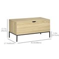thumbnail image 3 of HOMCOM Storage Bench, Lift Top Storage Chest, Shoe Bench, Toy Box Organizer, 3 of 10