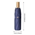 thumbnail image 2 of Tri Fold Black Folding Umbrella for Sun and Rainy Weather Use, 2 of 4