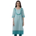 thumbnail image 1 of Moomaya Kurti de Designer Bollywood pour Femmes, Kurta Tunique Imprimée Longueur Genou, 1 of 6