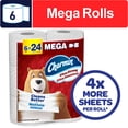 thumbnail image 1 of Charmin Toilet Paper Ultra Strong, 6 Mega Rolls (24 Regular Rolls Equivalent), 2-ply Bathroom Tissue, 1 of 23
