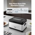 thumbnail image 2 of VEVOR Sous Vide Cooker, 800W Sous-Vide Machine, Suveed Cooking Machine with LED Digital Display, Glass Lid, Precise Temperature & Timer Control, for Family & Friends, All-in-One Sous Vide Pot, 2 of 9