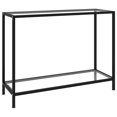 thumbnail image 1 of vidaXL Console Table Transparent 100x35x75 cm Tempered Glass, 1 of 4