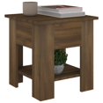 thumbnail image 2 of vidaXL Coffee Table Brown Oak 40x40x42 cm Engineered wood, 2 of 4