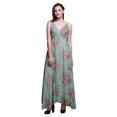 thumbnail image 1 of Bimba Robe Longue à Imprimé Floral pour Femmes, Bretelles Spaghetti, Col en V, Maxi, Tenue de Plage - Xxx-Grand, 1 of 1