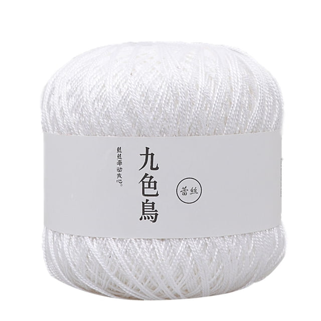 Iumwxz Lace Thread Diy Woven Fine Cotton Thread Crochet Yarn 8th multicolor Cotton hometrends