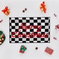 thumbnail image 1 of Douceur Christmas Checkered Bathroom Rugs, Cute Black Bath Mat, Christmas Bathroom D cor Non Slip Bath Rugs, Soft and Absorbent Washable Bath Rugs for Bathroom 32"X20", 1 of 7