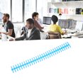 thumbnail image 4 of Binding Strip, PP Plastic 10 Pcs Wear Resistant Binding Comb 65 Sheet Holdable  For Office Blue, 4 of 8
