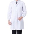 thumbnail image 1 of fastboy Laboratory Coat Buttons Multi Pocket Short Sleeve Pet Shop School Factory Work Clothes Internship Section Beautician Use Long Sleeve XXL, 1 of 9