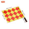thumbnail image 2 of Unique Bargains Linesman Referee Flag Stainless Steel Pole Sponge Grip, Diamond Checkered, 2 of 5