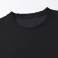 thumbnail image 3 of T-Shirts Unis pour Hommes en Polyester Polyvalents pour l'Extérieur Confort Estival Décontracté, 3 of 7