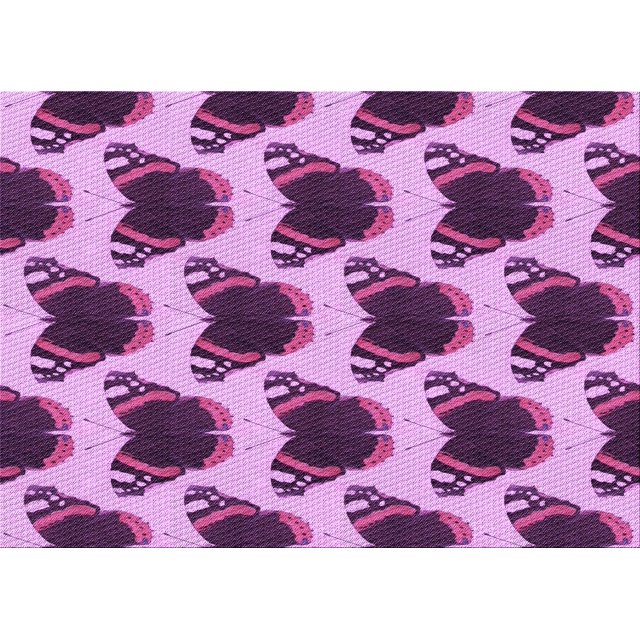 Ahgly Tapis Rectangulaire Lavable en Machine Intérieur Transitionnel Violet Violet, 4 Pieds x 6 Pieds
