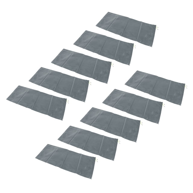 Sacs de Sable pour Barrière contre les Inondations - Lot de 10, Polyester 420D Premium, Protection Imperméable pour Portes, Fenêtres, Garages et sous-Sols, Réutilisables et Faciles à Remplir, Gris