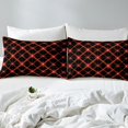 thumbnail image 4 of Erosebridal Geometric Abstract Full Sheet Sets, Neon Red Bedding Full Size, Modern Minimalst Decor 4pcs, 4 of 7