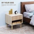 thumbnail image 4 of HOMCOM Ensemble de 2 Tables de Chevet pour Chambre, Table d'Appoint avec Tablette de Rangement, Tiroir, 4 of 10