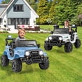 thumbnail image 2 of Gymax Camion-Auto pour Enfants 12 V avec Télécommande, Roues à Bande de Roulement, 3 Vitesses, Lumières DEL, 2 of 10