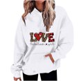 thumbnail image 1 of Birdeem Mode Décontractée pour Femmes Impression de la Saint-Valentin Hauts à Manches Longues Sweat à Capuche, 1 of 1