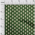 thumbnail image 2 of oneOone Tissu Viscose Georgette Vert Déesse Durga Matériel de Robe Tissu Imprimé Tissu au Mètre 42 Pouces de Large, 2 of 5