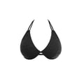 thumbnail image 3 of Freya Womens Sundance Underwire Bandless Halter Bikini Top, 38D, Black, 3 of 3