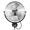 thumbnail image 2 of Optimus F-4205 20 Inch 3 Speed Standing Oscillating Industrial Floor Fan, Chrome, 2 of 2