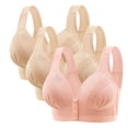 thumbnail image 1 of FAIWAD 3Pc Wireless Bras for Women Plus Size Full Coverage Front Closure Bralettes No Underwire Breathable Everyday Bra, 1 of 9