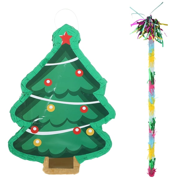Shisuyan 1 Ensemble de Piñata d'Arbre de Noël Décoration de Noël Piñata de Fête de Noël Accessoire de Mise en Page