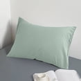 thumbnail image 4 of YIMWNYI Japanese Style Unprinted Pillowcase, Washed Pillow Cover, Polyester Pillowcase, Solid Color Minimalist Bedding, Skin-Friendly Breathable Pillowcase, Fade-Resistant & Pilling-Free Pillowcase, 4 of 6