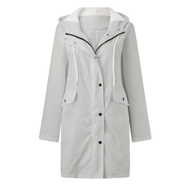 Baberdicy Plus Size Tops Rain Jacket Women's Breathable Large Sizes Raincoat Black Softshell Jacket Yellow Outdoor Jacket Transition Jacket Lightweight Jacket with Hood for Spring Autumn Hik