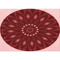 thumbnail image 1 of Ahgly Company Tapis Rectangulaire Lavable en Machine Intérieur Transitionnel Rouge Cramoisi, 4 Pieds x 6 Pieds, 1 of 7