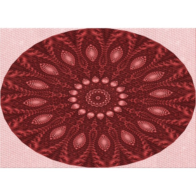 Ahgly Company Tapis Rectangulaire Lavable en Machine Intérieur Transitionnel Rouge Cramoisi, 4 Pieds x 6 Pieds