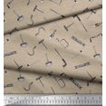 thumbnail image 2 of Soimoi Brown polyester Crepe Fabric Square & Tools Hardware Fabric Prints By Yard 52 Inch Wide, 2 of 5