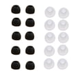 thumbnail image 1 of EGNMCR 10 Paires Embouts d'Oreille de Taille Moyenne Transparents de Rechange pour Oreillettes, 1 of 5