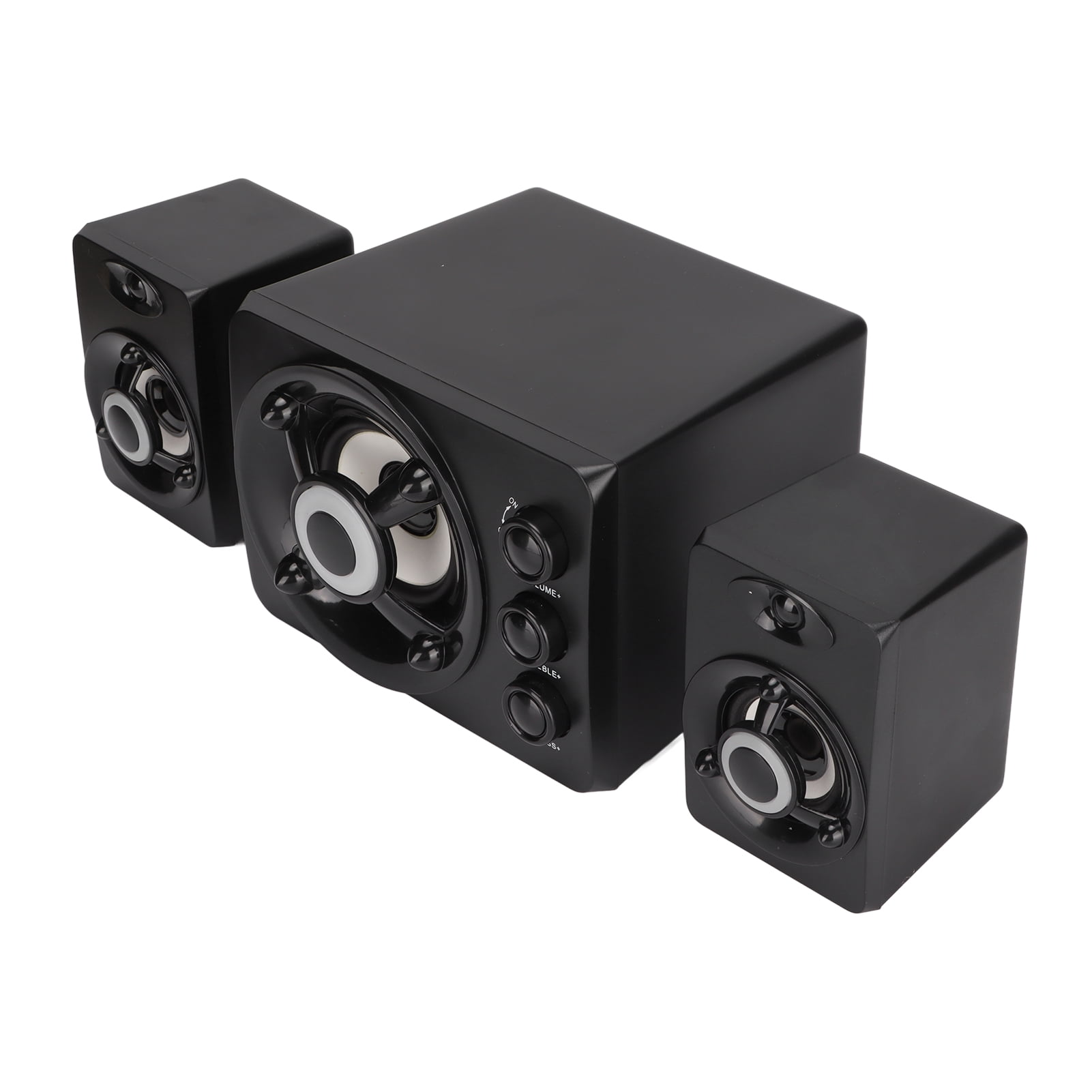 Multimedia Speaker, 3.5mm  Input USB Powered Speakers Volume Control Small Plug And Play  For PC For Gaming New Black,New White
