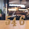 thumbnail image 3 of 4 Inch Wooden Letters Unfinished for Crafts - White Wood Alphabet Letters for Wall Decor, Marquee Signs, Wedding, Birthday Party & Home Decoration - Standing Table Letters for DIY Projects, 3 of 6