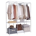 thumbnail image 2 of SUSUZI Garde-Robe Portable Armoire Garde-Robe Multifonction en Tissu Pliable Organisateur de Rangement pour Vêtements pour Rangement de Chambre, Beige, 2 of 10